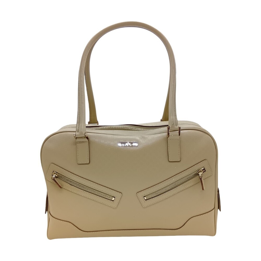 GUCCI GG Handbag Boston Bag Beige